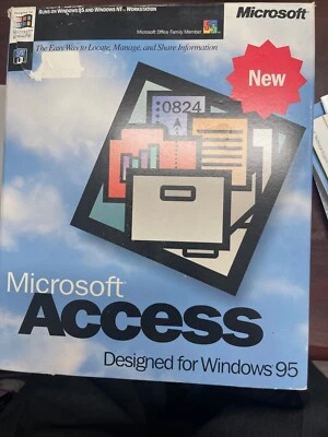 Sistema de gestión de bases de datos Microsoft Access vintage, 10 discos 3,5 Foto 1 de 4