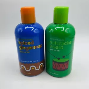 Bath & Body Works Lotion 2er-Set Nussknacker & Gingersnap 8 Unzen Weihnachtsstrumpf - Bild 1 von 3