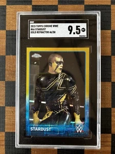 RARO Cody Rhodes Stardust 2015 WWE Topps cromo refractor dorado/50 SGC 9,5 como nuevo+ - Imagen 1 de 2