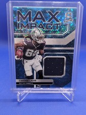 2022 Spectra Ceedee Lamb Max Impact Blue  Prizm Jersey /60 Cowboys
