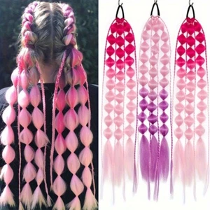 Linterna Trenza Burbuja Jumbo Trenza Cola de Caballo Extensión Trenzada Colas de Caballo Diariamente - Imagen 1 de 34