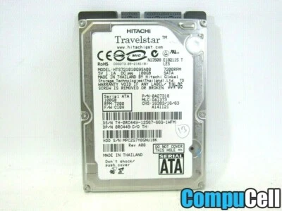 Hitachi 100GB 7200RPM 2.5" Laptop Internal SATA HDD HTS721010G9SA00 *WORKS* - Image 1 of 4