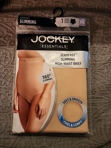 Jockey Essentials Seam free Slimming High Waist Short Underwear Nude XXL - Picture 1 of 2