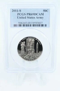 2011-S PCGS PR69DCAM United States Army Commemorative Half Dollar Proof 50C - Picture 1 of 2