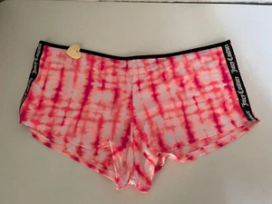 juicy couture cheeky womens tie dyed boxer shorts pink sz 3x - Imagen 1 de 5