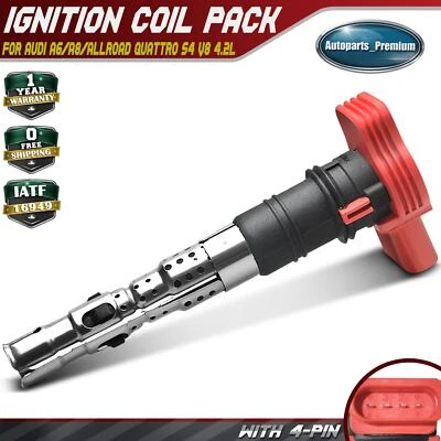 Bobina de encendido para Audi A6 Quattro 2005-2006 A8 Quattro 2003-2006 S4 04-09 4,2 L Foto 1 de 4