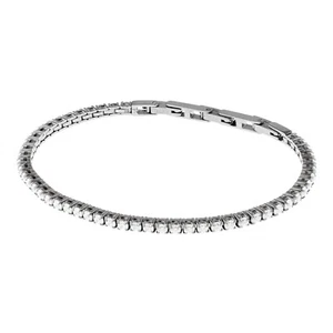 Ernstes Design Damen Armband Tennisarmband Edelstahl mit Zirkonia A655 16-19 cm - Bild 1 von 2