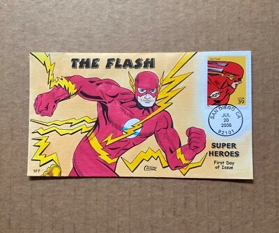US FDC Collins HP #4084f The Flash DC Comics Super Heroes 2006 - Image 1 of 3