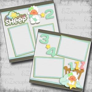 Counting Sheep - 2 Premade Scrapbook Pages - EZ Layout 5364 - Picture 1 of 2