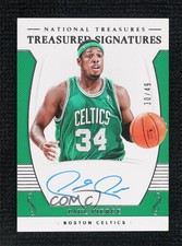 2018-19 Panini National Treasures Treasured Signatures /49 Paul Pierce Auto HOF