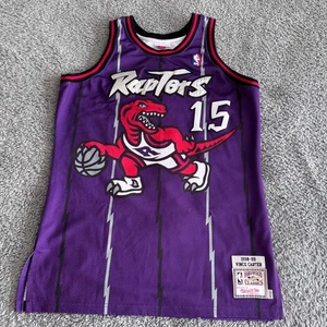 Authentic Mitchell & Ness Vince Carter NBA Raptors 98-99 Dino Trikot Tailored 44 - Bild 1 von 13