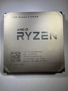 Procesador CPU AMD Ryzen 7 1700X 3,40 GHz 8 núcleos YD170XBCM88AE 16 hilos AM4 - Imagen 1 de 1