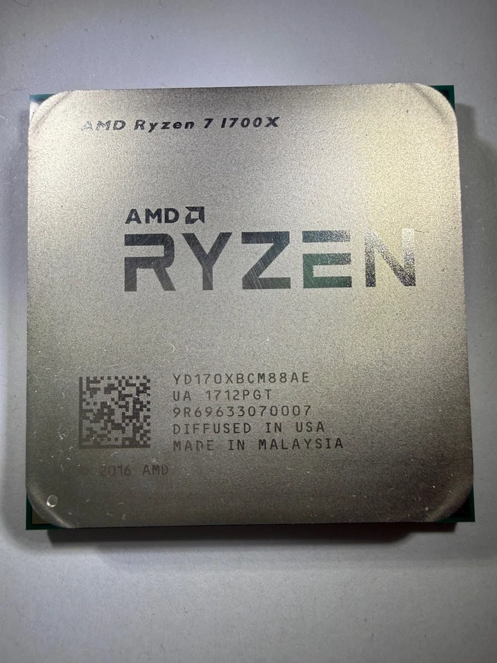 AMD Ryzen 7 1700X 3.40GHz 8 Core YD170XBCM88AE 16 Thread AM4 CPU Processor - Image 1 of 1
