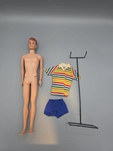 Traje de baño original de pierna recta muñeca Barbie Allan Alan Mattel años 60 vintage - Imagen 1 de 8