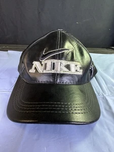 Vintage Nike Leather Baseball Cap Just Do It - Made in U.S.A., 1980-1990s Rare - Bild 1 von 9
