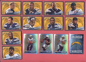 2011 Panini San Diego Chargers Sticker Set ANTONIO GATES PHILLIP RIVERS WEDDLE - Bild 1 von 1