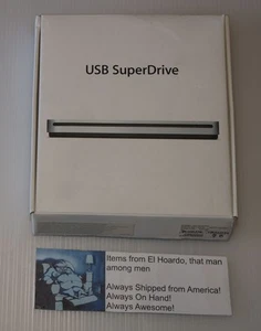 Apple USB Superdrive External Drive, CD, DVD, A1379 Complete in Box CIB Tested - Picture 1 of 7