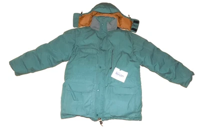 vintage 80s/90s L Eddie Bauer Premium Goose Down Ridge Line green PARKA coat USA - Image 1 of 4