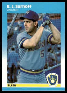 1987 Fleer Update B.J. Surhoff Rookie Milwaukee Brewers #U-115 - Picture 1 of 2