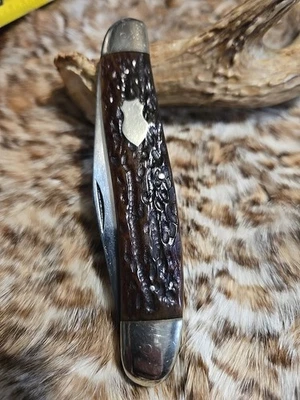 Navaja de Bolsillo de Colección JUMBO Carl Schlieper Ojo Alemán Marca Tres Hojas de Gancho Foto 1 de 4