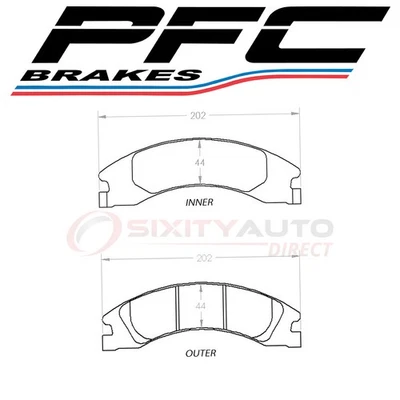 PFC Brakes Front Disc Brake Pad Set for 2008-2014 Ford E-150 - Braking vp Foto 1 de 4