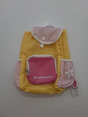 American Girl 2013 School Backpack Set Pink & Orange Bag with Pockets for Doll - Image 1 of 4