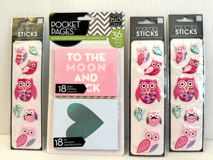 NUEVAS páginas de bolsillo y pegatinas de búho Me & My Big Ideas MAMBI - Imagen 1 de 2