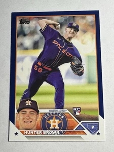 Topps Serie 1 2023 - Hunter Brown #111 azul real - Imagen 1 de 6