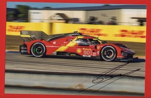 PHOTO cm 15x23 signed by Antonio Fuoco FERRARI 499P #50 Pole at WEC SEBRING 2023 - Foto 1 di 2