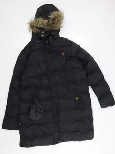 Brave Soul Men's Black Puffer Jacket, Size 46, Hooded - Picture 1 of 12