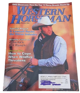 Western Horseman Magazine October 2002 Volume 67 Number 10 Wildfires Oh Ranch - Imagen 1 de 19