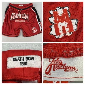 Headgear Classics Death Row Records Basketball Shorts Mens Sz XL Red 90's - Picture 1 of 16