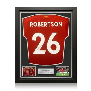 Von Andy Robertson signiertes Liverpool-Trikot 2019–20. Gerahmt - Bild 1 von 4