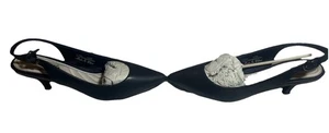 Easy Street Faye Women’s Slingback, Kitten Heel Navy - Picture 1 of 4