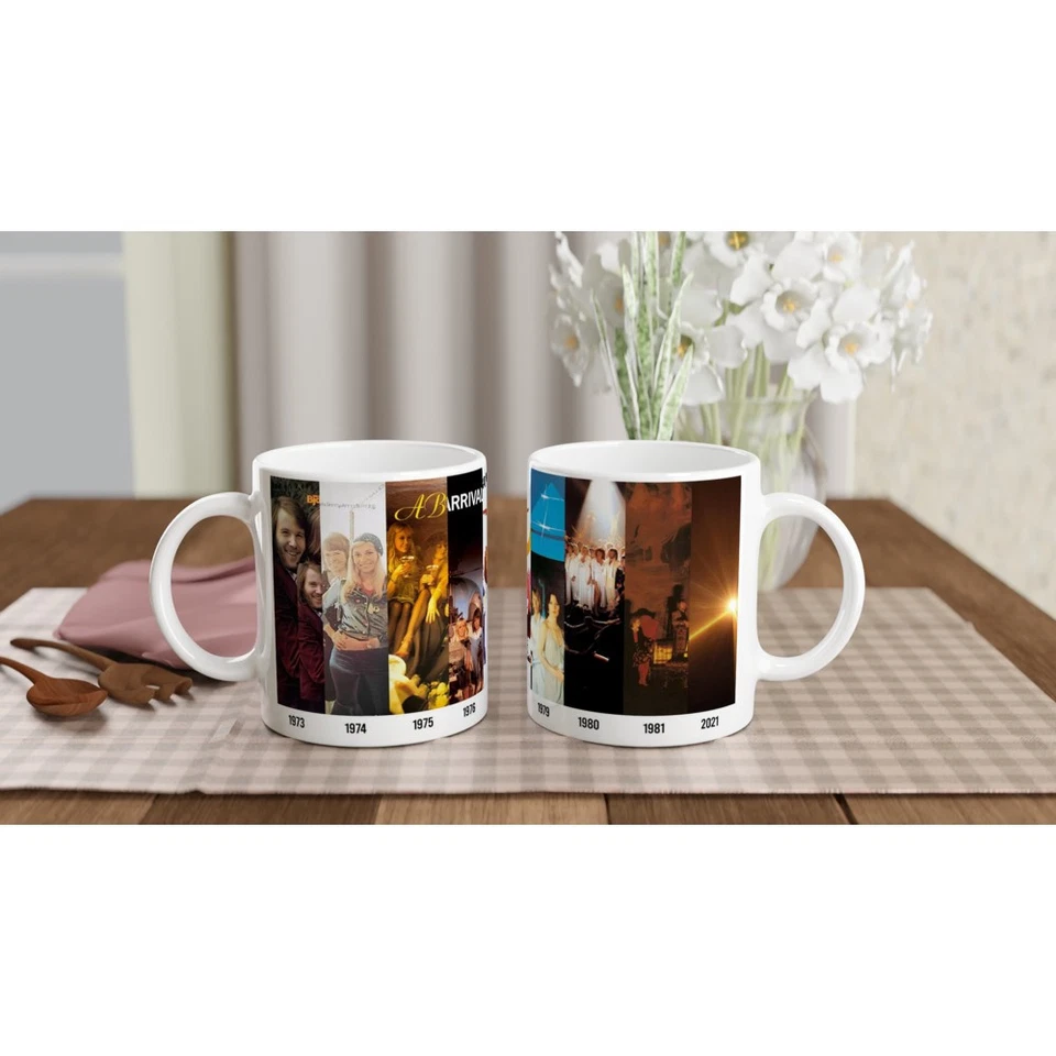 ABBA Discography Mug - Featuring All Their Studio Albums - Christmas Gift Idea