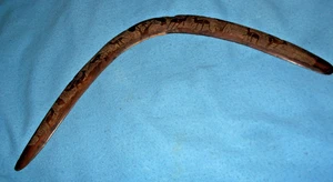 VINTAGE LARGE ABORIGINAL CEREMONIAL  BOOMERANG WONGI TRIBE NORTH WEST AUSTRALIA - Foto 1 di 8