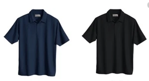 Brand New! TWO TRI-MOUNTAIN The Endurance Waffle Men's Golf s/s Shirts - L - Picture 1 of 4