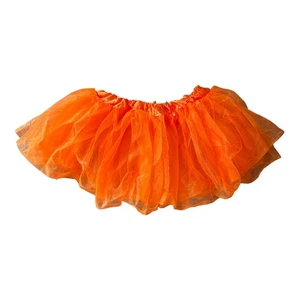 Kids Orange Tutu S/M Puffy Tulle Skirt for Dance, Party or Costume NEW - Picture 1 of 6