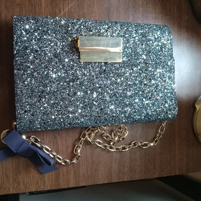 Esprit Azul Brillante Hombro Monedero Asa Se puede Poner en Monedero para ser un clutch z Foto 1 de 4