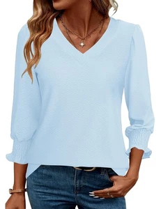 Rapbin Tunics or Tops to Wear with Leggings 3/4 Length Sleeve Womens Tops 202... - Picture 1 of 5