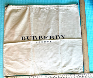 Burberry LONDON Dust Bag Protective Bag Beige Storage Drawstring 19.5" x 17"