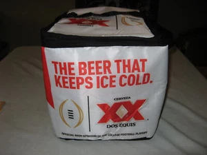 Dos Equis Bier Cerveza College Fußball Playoff weich isoliert quadratisch Kühlbox - Bild 1 von 6