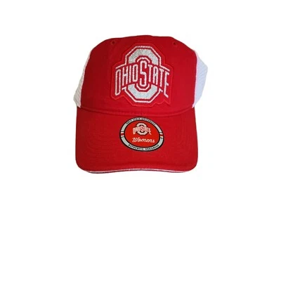 Ohio State Buckeyes OSU Womens Trucker Style Mesh Hat New OSFM  - Image 1 of 4