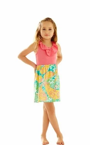 Lilly Pulitzer Girls' Little Loranne Dress – Multi Pop Goes The Lemur NWT L - Picture 1 of 2