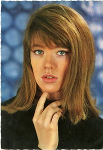 "Françoise HARDY" Carte-postale Disques VOGUE années 60 (Photo NISAK) - Imagen 1 de 2