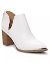 Apt. 9 Nanosecond White Ankle Boots Chunky Heel Western Style Booties
