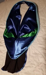 Doctorate Graduation Hood Education Light Blue, Black, Blue, Green - Picture 1 of 4
