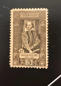 1964 5c William Shakespeare U.S. #1250 Vintage Stamp - Picture 1 of 2