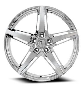 20 inch 20x9 Modern Luxury MLF10 CHROME wheels rims 5x4.5 5x114.3 +30 - Picture 1 of 1