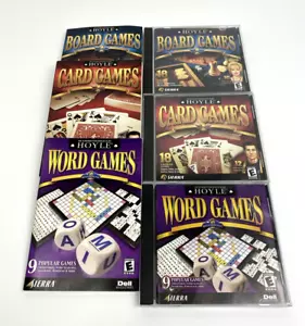 Hoyle Card Games PC CD-ROM Lot Puzzles Card Word Board w/User Books 2002 2001 - Picture 1 of 12